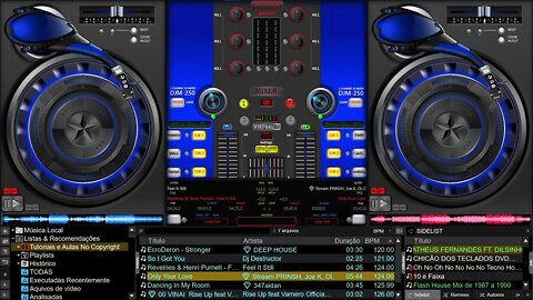 SKIN DJM - 250 Blue Virtual DJ