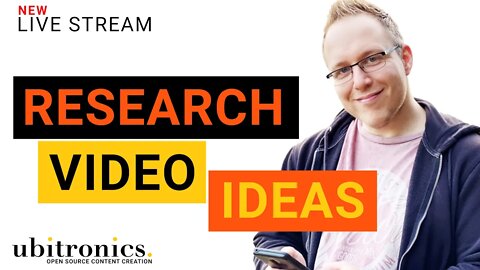 LIVE: How to Use the Best Free Online Software to Research Your Perfect Video Idea