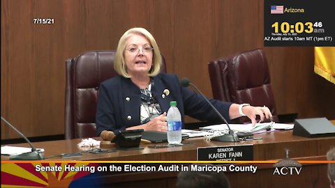 Arizona AZ State Senate Hearing on the 2020 Election Audit in Maricopa County