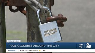 Pool closures around the city