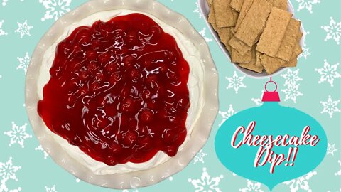 CHERRY CHEESECAKE DIP!! CHRISTMAS IN JULY!!