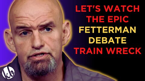 Let's watch the epic FETTERMAN DEBATE meltdown train wreck.