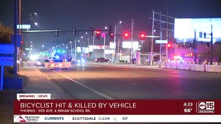 Bicyclist hit, killed near 3rd Avenue and Indian School Road