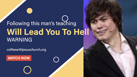 Following this man's teaching will lead you to Hell