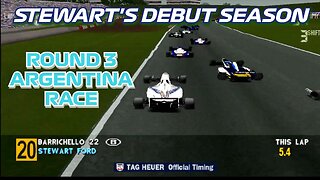 Stewart's Debut Season | Round 3: Argentine Grand Prix Race | Formula 1 '97 (PS1)