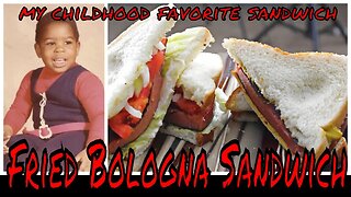 Fried Bologna sandwich (My favorite childhood sandwich)