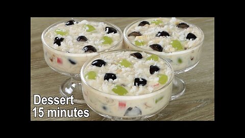 15 minutes dessert recipe | Sweet dish easy & delicious