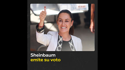 Claudia Sheinbaum acude a votar en Ciudad de México