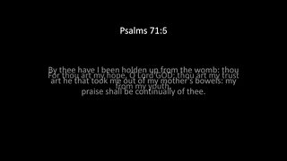 Psalms Chapter 71