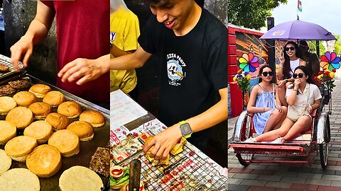 Discovering Malaysia's Street Food: The Delicious Beef Burger near KL Sentral 🇲🇾