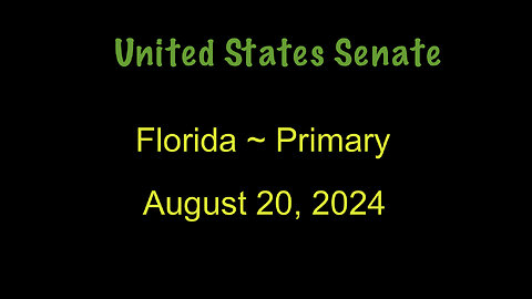 U.S. Senate ~ Florida/Episode 2