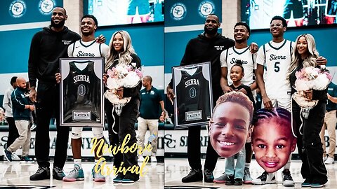 Lebron James & Wife Savannah Attend Son Bronny's Senior Night! ⛹🏽‍♂️