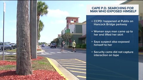 Man allegedly looks up shopper's skirt, exposes self at Cape Publix