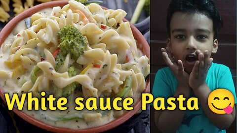 Instant white sauce pasta I pasta #pasta