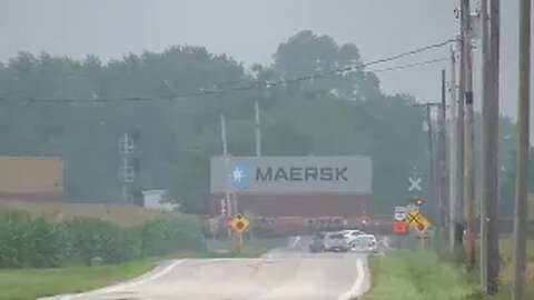 CSX Intermodal Double-Stack Train from Marion, Ohio August 22, 2022