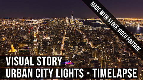 City Night Aerial Drone Stock Footage. Amazing City Night Lights Stock Video ★★★ Visual Story Drone