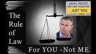 Premier Roger Cook & the RULE of LAW for YOU but NOT Him.