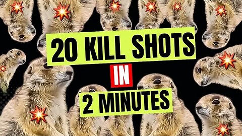 20 Kills in 2 minutes!!! [Prairie Dogs and Bonus]