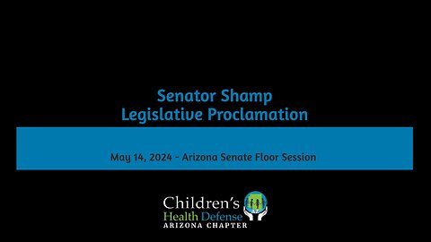 Senator Shamp Legislative Proclamation May 14, 2024