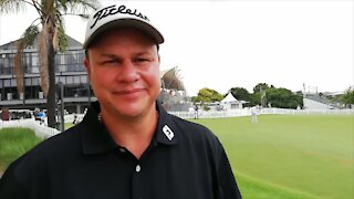 GOLF-ZIM-CAYEUX-FEATURE+VIDEO: Zimbabwe’s Cayeux showing the rules of golf need a rethink for the disabled (q3s)