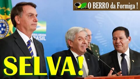 Gen Heleno quebra o protocolo e fala após Bolsonaro na posse de Mourão no CNAL