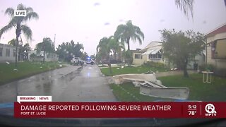 Several houses damaged by storms in Port St. Lucie, police