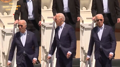 Biden is on the way to his another Clown Show and he acts like he has no idea where he is or why he's there.