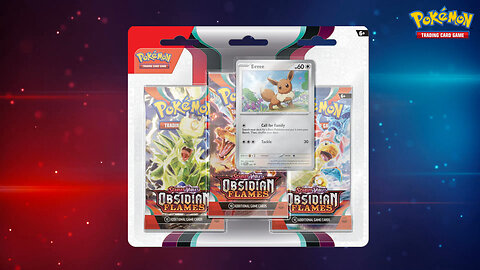 Obsidian Flames 3-Pack Blister (Eevee) Opening