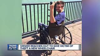 7 Action News viewer gives victim of theft a new wheelchair