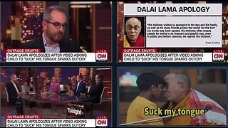 CNN panelist defends Pedophile Dalai Lama asking young boy to suck his tongue