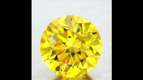 Yellow Diamond Round Cut 2mm Micro Sized