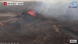 Live Volcano Coverage From Iceland. 19/07/2023.