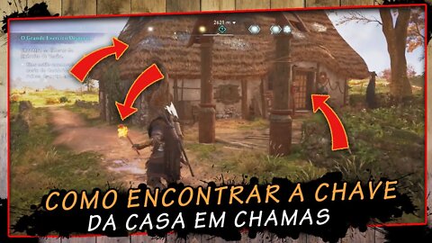 Assassin's creed valhalla, Como encontrar a chave da casa em chamas | super dica