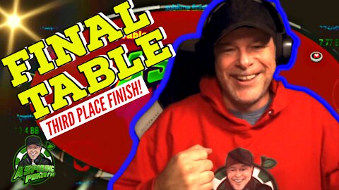 3RD PLACE FINISH $1,000 GTD POKER TOURNAMENT: Online poker final table highlights and poker strategy