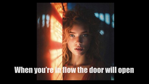 When you’re in flow the door will open