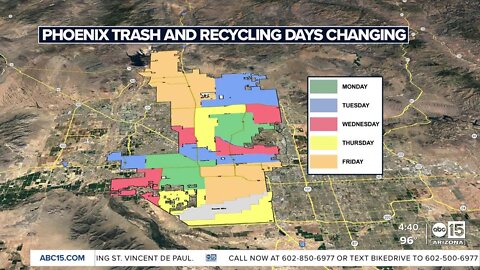 New Phoenix trash, recycling schedule in effect
