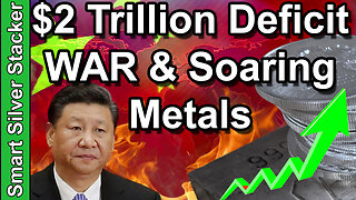 Gold & Silver Soar In Real Terms As Deficit EXPLODES & China War Looms