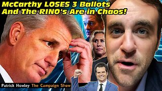 McCarthy LOSES 3 Ballots And The RINO's Are in Chaos!