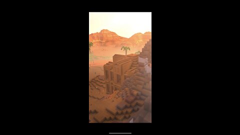 Epic Red Desert Temple Timelapse Minecraft