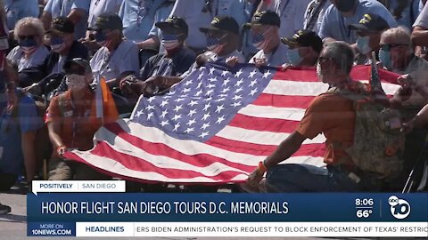 Honor Flight San Diego tours D.C. memorials