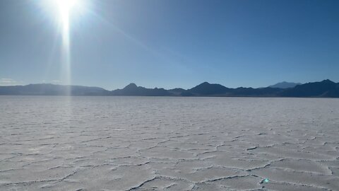 BonneVille Salt Flats-wind-setting Sun