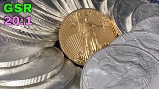 How The Gold - Silver Ratio Can Drop To 20:1
