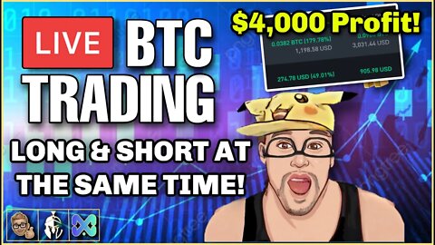 LIVE ANALYSIS & TRADING | LONG AND SHORT AT THE SAME TIME!