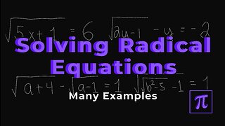 How to SOLVE RADICAL Equations? - It's simple, just square both sides!