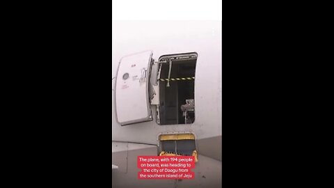 Panic as passenger plane door