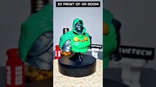 Dr. Doom Bust 3D Print Original Colours #shorts #3dprinted