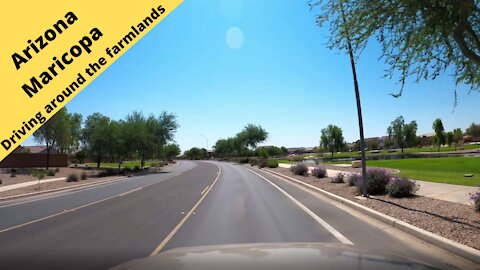 Arizona Driving around the farmlands of Maricopa