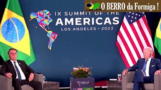 Bolsonaro fala com Joe Biden na Cúpula das Américas-Los Angeles - 09/06/22