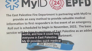 The government handed out MyID bracelets ahead of the Palestine, Ohio train chemical spill