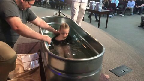 Morgan & Riley getting baptized